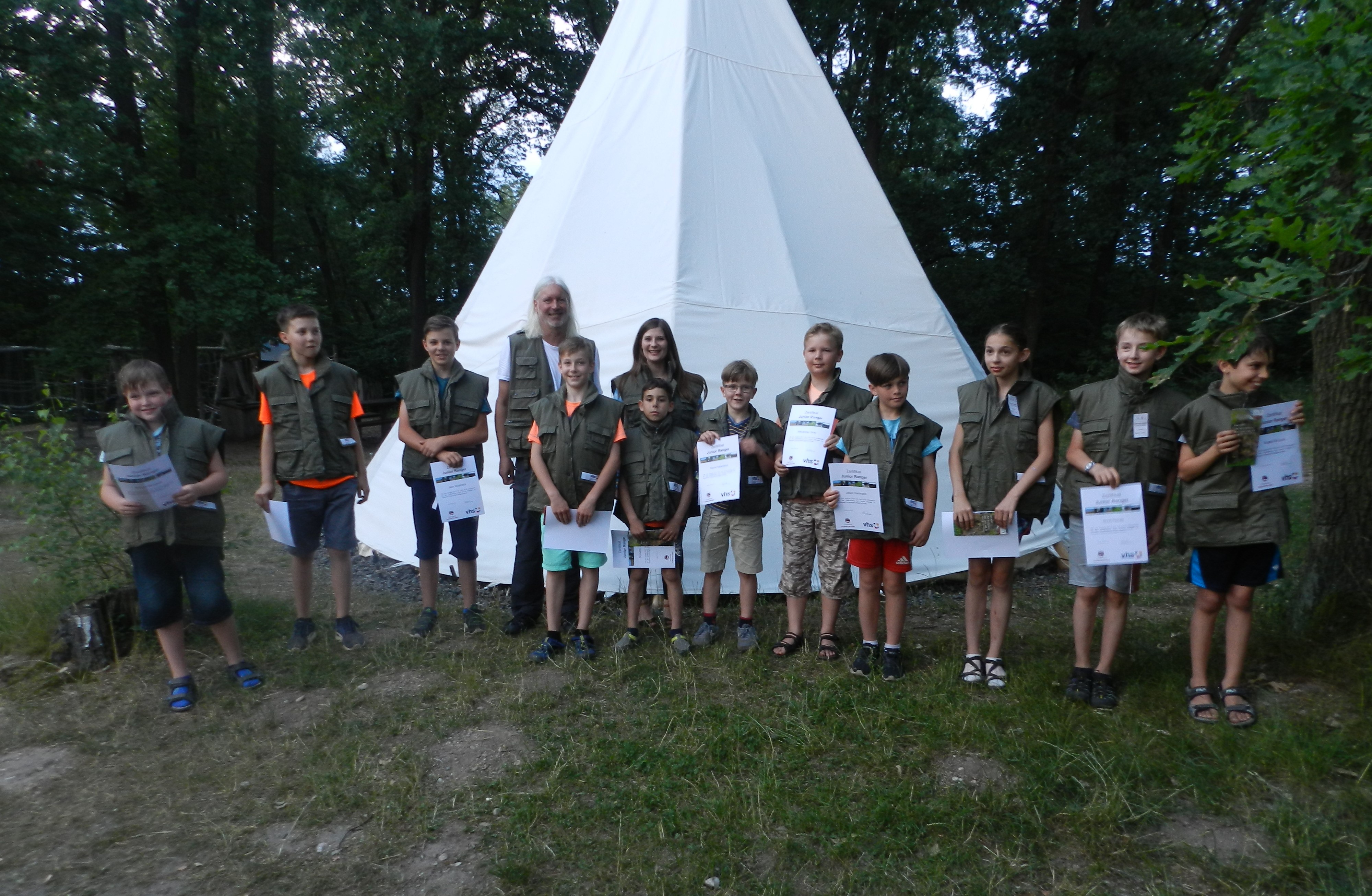 Abschlussfoto der Junior Ranger 2018