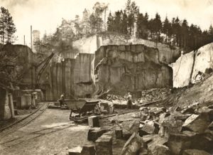 Der aktive Gleisbergbruch um 1930 Der aktive Gleisbergbruch um 1930