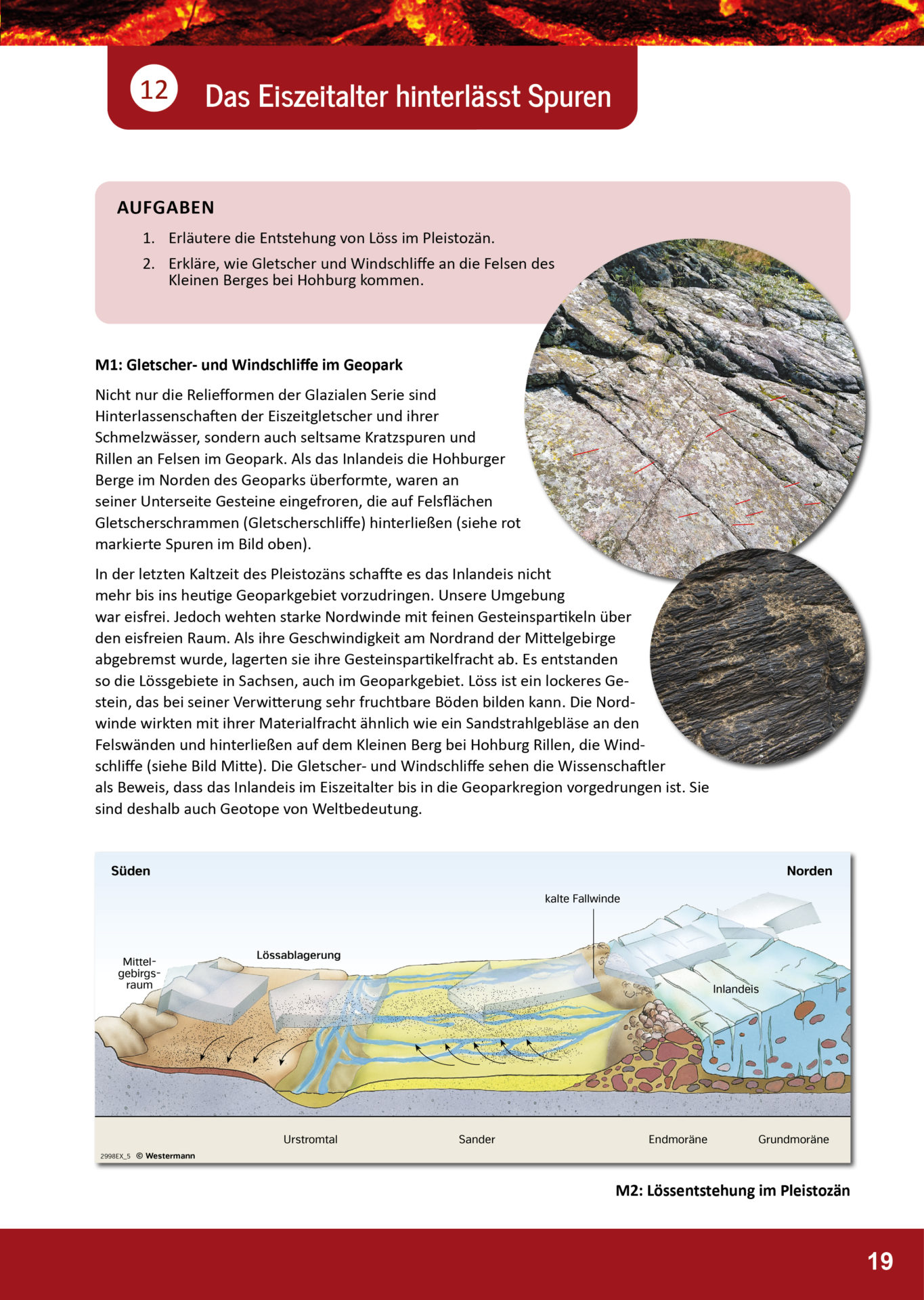 Material im Unterricht Geopark Porphyrland