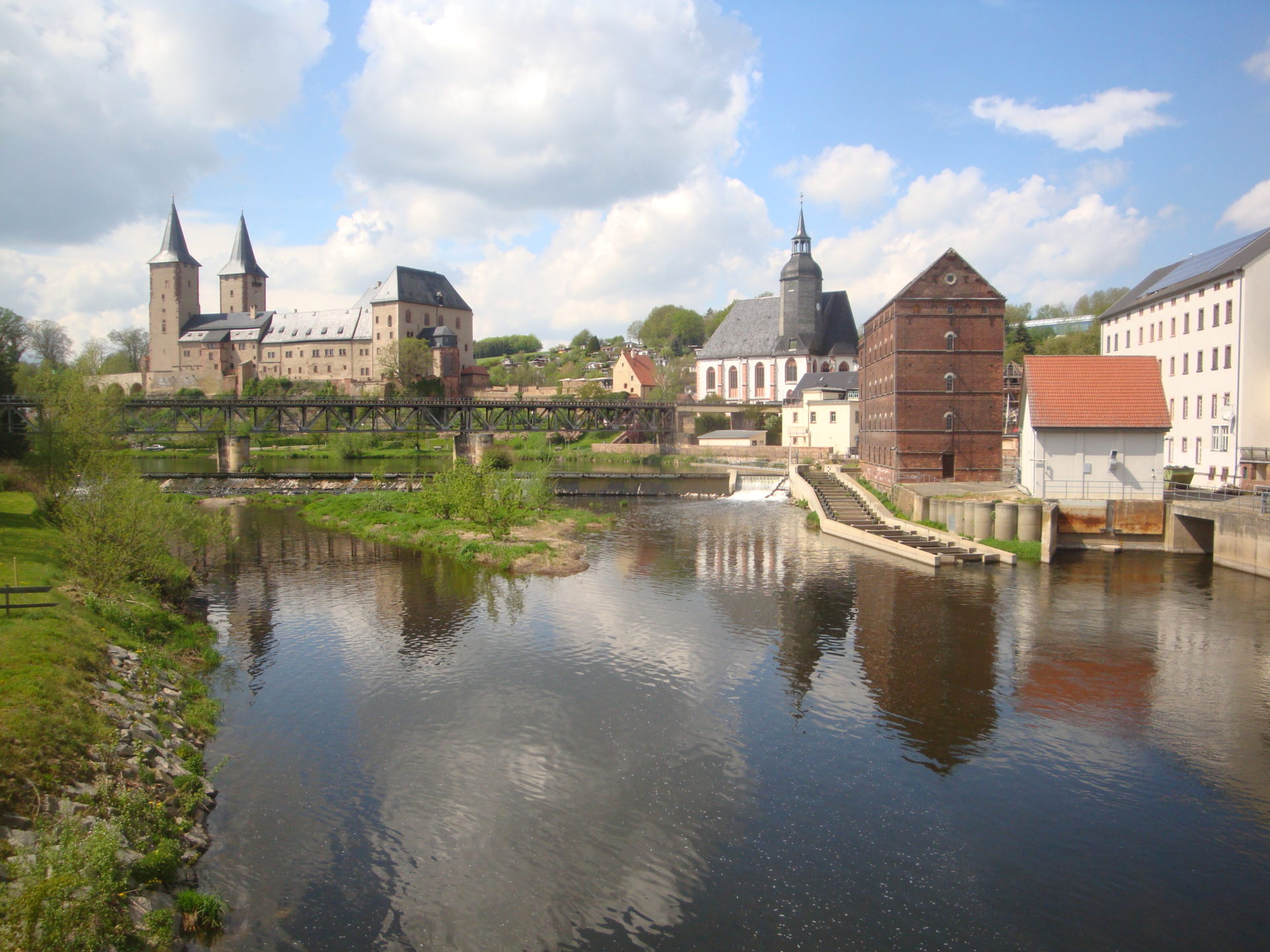 Blick auf Schloss Rochlitz
